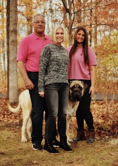 47 — Parents with teenager and dog 47 -- Parents with teenager and dog